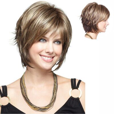 Manufacturer Women's Short Straight Hair Bob lor Chemical Fi