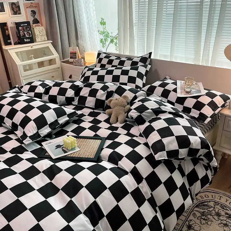 Checkerboard Bedding Set No Comforter Quilt Duvet ver Pillow