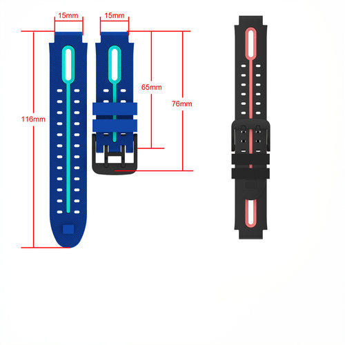 Suitable For Xiaocai Q1a/d2 Silicone Watch Strap For Little