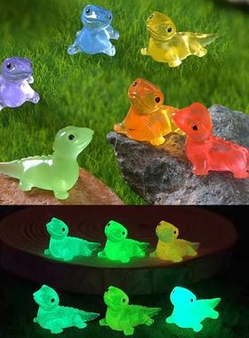 6PCS Mini Lizards Glow At Dark Lizard Vivarium DIY Accessori