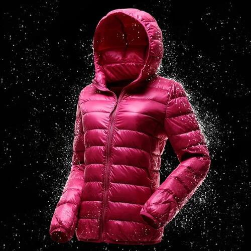 Women Hooded Short Puffer Jackets 2024 New Arrivals 90% Whit