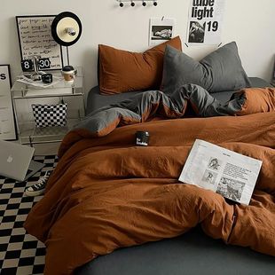 Caramel color Bedding Comforter sets Duvet ver Bedsheets set