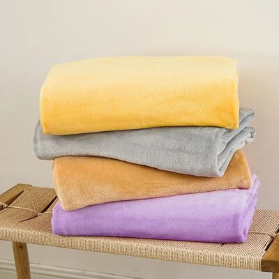 Simple Winter Blanket Rectangle Blanket Double Side Home Sup