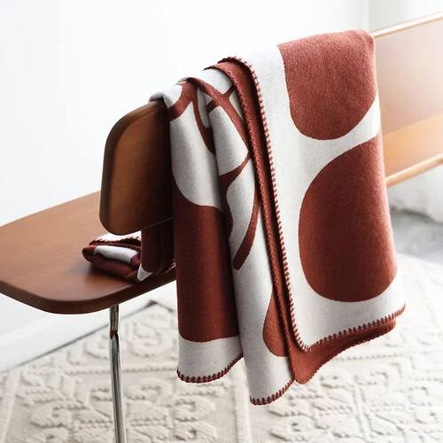 Jacquard Imitation Cashmere Throw Blanket Soft Leisure Bedsp