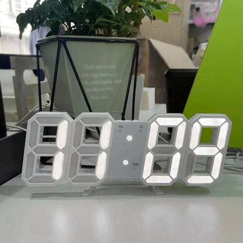 3D Simple Digital Clock Desktop Decoration Living Room Bedro