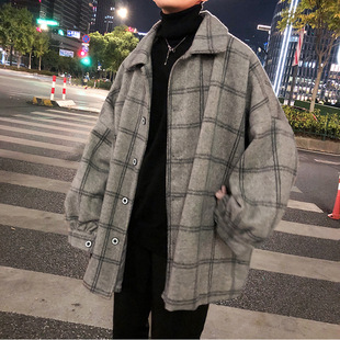 rendy Mid Men Kong Hong Woolen Style Korean Coat Ins