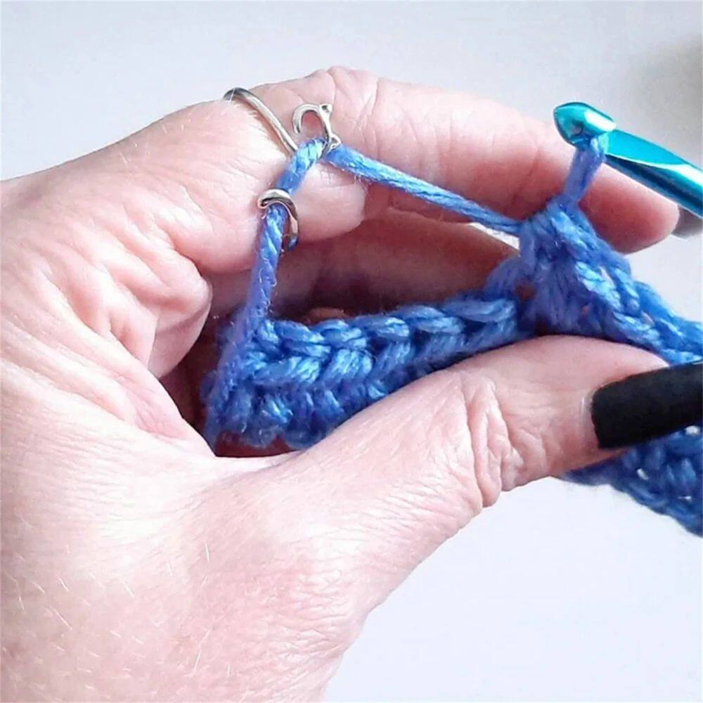 Cute Cat Ears Crochet Wire Ring Adjustable Tension Knitting