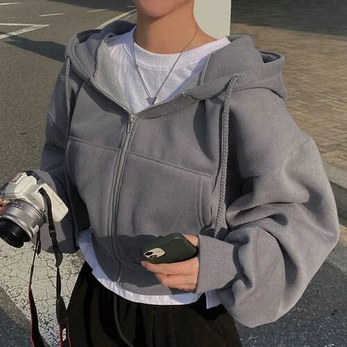 New Sreetwear For Women Sexy Cropped Y2K Hoodies Vintage Sol