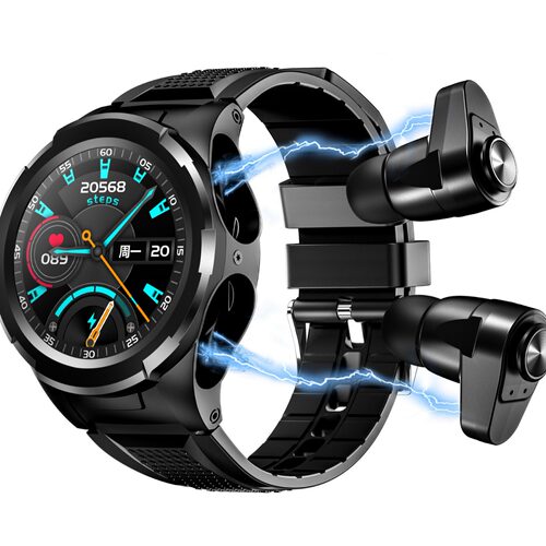 S201/f6 Watch And Earphones Two-in-one Tws Smart Bracelet Wi