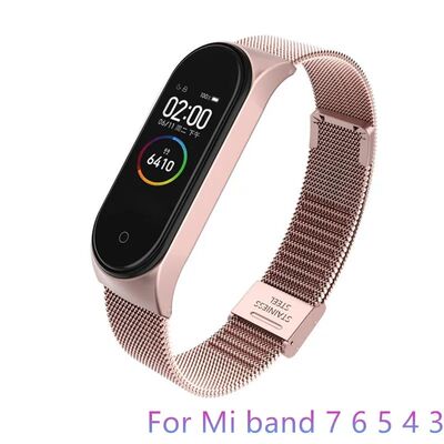 Strap For Xiaomi Mi Band 7 6 4 5 Wrist Metal Bracelet Screwl