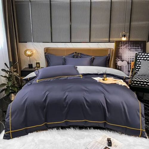 Svetanya Embroidery 100% Egyptian Cotton Silky Bedlinens Bed