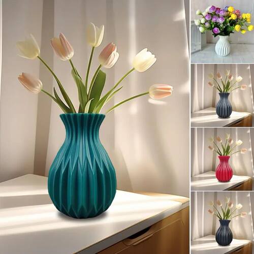 1Pc Decorative Vase Elegant Fine Workmanship Flower Vase for