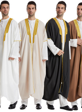 Factory Ready Middle Eastern Men's Robe, Th829, amazon Hot S