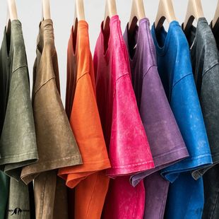 Washed Shirt Quality Vintage Acid Women shirts Oversized