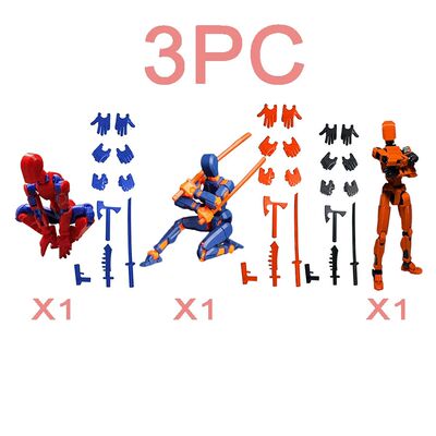 3PCS-Lucky Puppets 13 Doll,Multiple Styling Combinations Rob