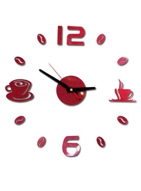 Digital Wall Clock Sticker Modern Design DIY Kitchen  Living