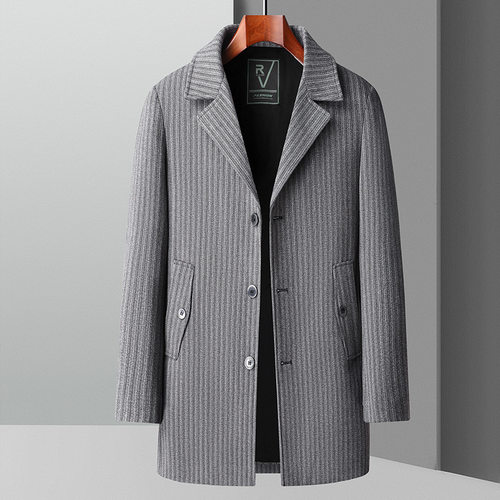 Men's Thin Woolen Jacket Middle And Young Business Suit Coll