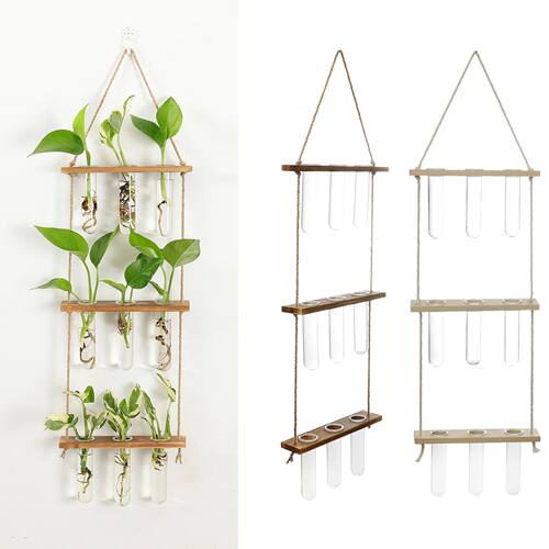 Test Tubes Glass Planter Wall Hanging Terrarium Container Fl