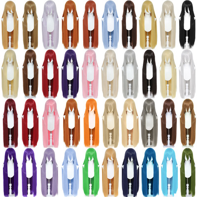 Universal Long Straight Hair Niang splay Blank 100cm Fake Ha