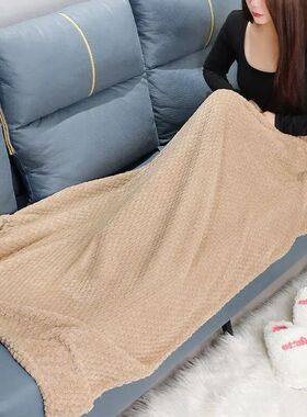 Solid Color Thickened Pineapple Checked Flannel Blanket Cora
