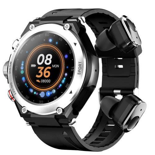 T92 Color Screen Smart Bracelet Tws Bluetooth Headset 2-in-1