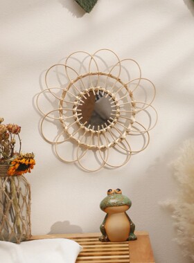 Decorative Mirror Hand Woven Wall Art Wall Mirror Handmade M