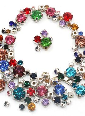 Hot Sale 100pcs/bag Mix Size Glass Crystal Stones Clothing L