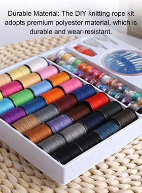Sewing Thread Set 64 Color DIY Knitting Rope Woven Handicraf