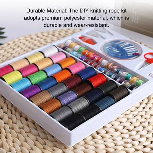 Sewing Thread Set 64 Color DIY Knitting Rope Woven Handicraf