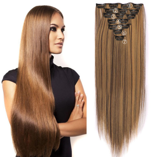 Seven-piece Set Of Clip Hair For Women 16-piece Clip Hair Pa