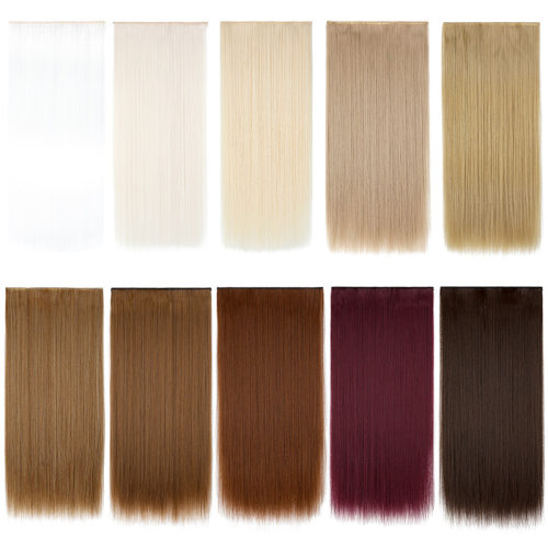 Manufacturers Spot Female Long Straight Hair 5 Card Hair Pie