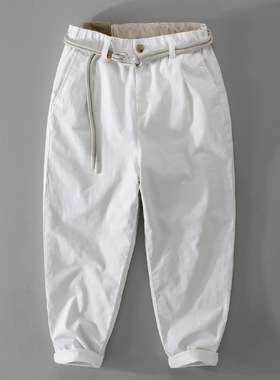 Men's Japanese Style Overalls Trousers, Versatile And Loose,