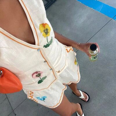 Elegant Women's Sets for Women 2 Pieces Vacation Outfits Sui