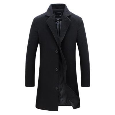 Manufacturer Straight Hair Men's Woolen Coat Men's Korean St
