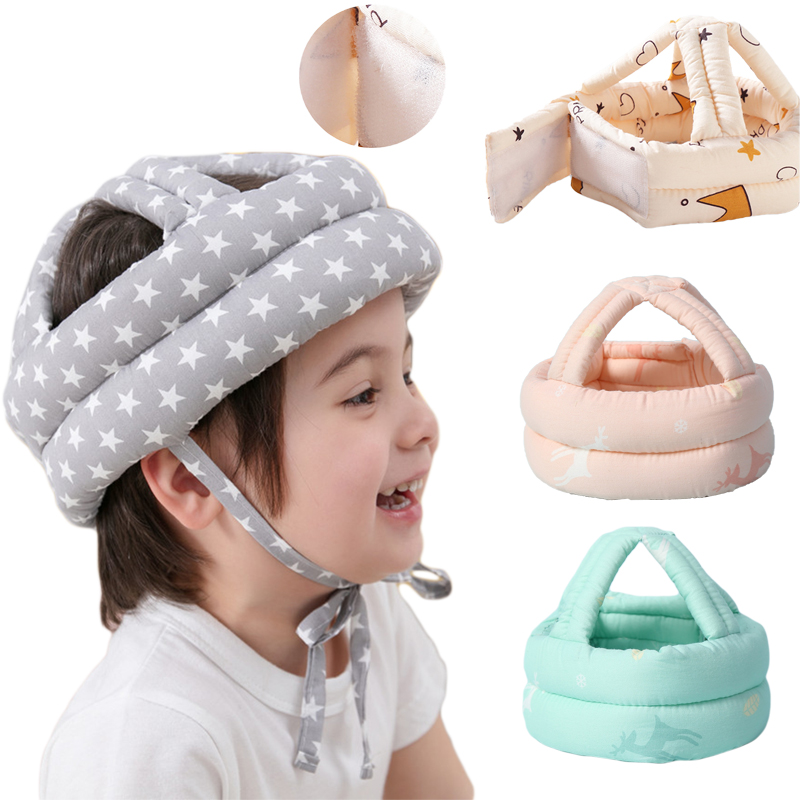 Cotton Infant Toddler Safety Helmet Baby Kids Head Protectio