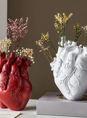 Heart Vase Vases For Flowers Creative Heart-Shaped Sculpture