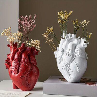 Heart Vase Vases For Flowers Creative Heart-Shaped Sculpture