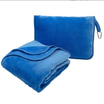 Airplane blanket with soft bag pillowcase Travel Essentials