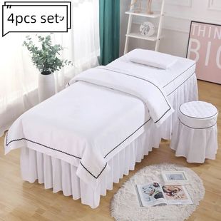 4pcs Club Salon Bedding Sets Massage Bed ver Spa Thick Bedsp