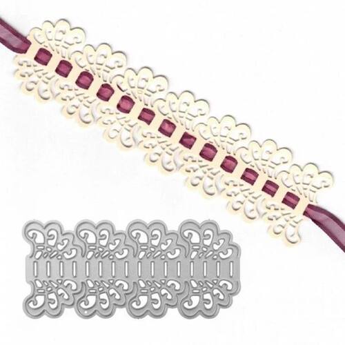 Lace Flower Edge Border Metal Cutting Dies Stencils for DIY