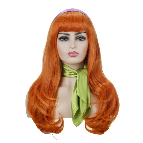 Long Wavy Curly Orange Movie Scooby-doo Blake Curly Hair Sco