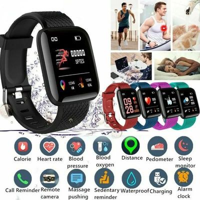 116plu Smart Watch Men Blood Pressure Waterproof Smartwatch