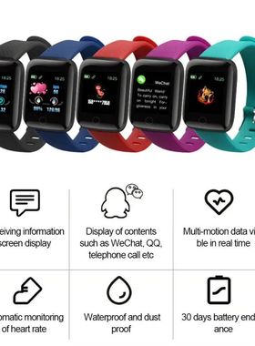 116 PLUS Smart Watch Color Screen Heart Rate Blood Pressure