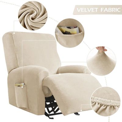 Velvet Recliner Sofa vers Lazy Boy Elastic Sofa Protector Re