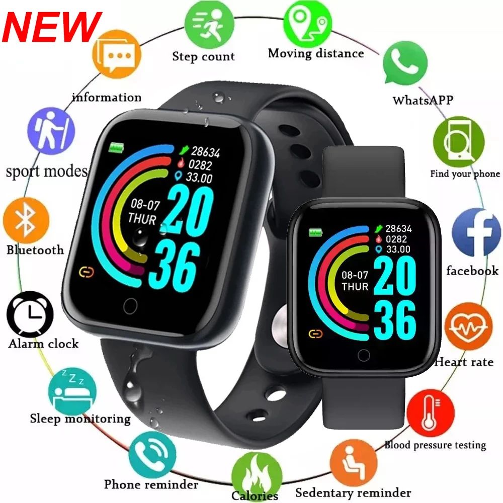 D20 Smart Bracelet 2024 Real Step Count Fashion Alarm Clock 智能设备 智能手环 原图主图