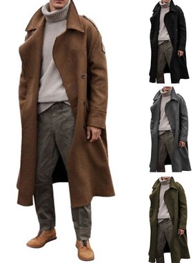 2024 Men's Extended Windbreaker Men's Over-the-knee Windbrea