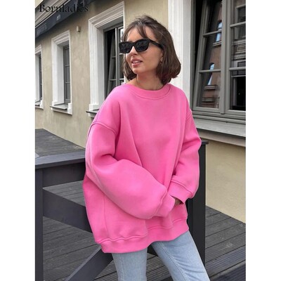 Bornladies Oversized Hoodies & Sweatshirts for Women Autumn