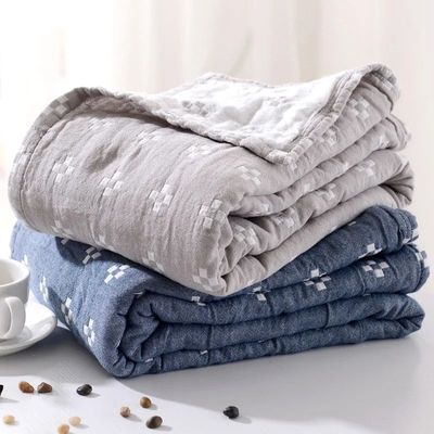 Premium Cotton Four-layer Gauze Blanket for Adults Breathabl