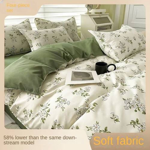 Home Textile Water Wash Four Piece Bedding Set, Summer and W