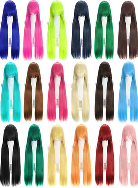 splay Universal 100cm lored Long Straight Hair Hair Girl Sty